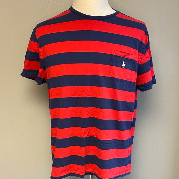 Polo Ralph Lauren Men’s Striped Pocket Tee – Size L - Picture 1 of 7